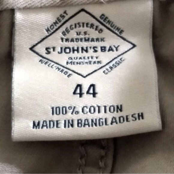 St Johns Bay Mens Size 44 Cargo Shorts Khaki 100% Cotton Casual Durable Style - Picture 6 of 7